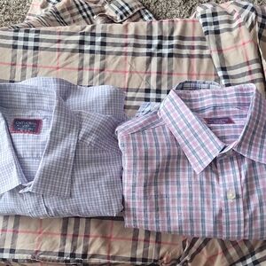 6 UNTUCKit Blue and Pink Dress Shirts for Business Casual